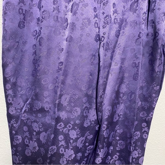Vintage Purple Floral Jacquard Tapered Pants - Picture 10 of 10